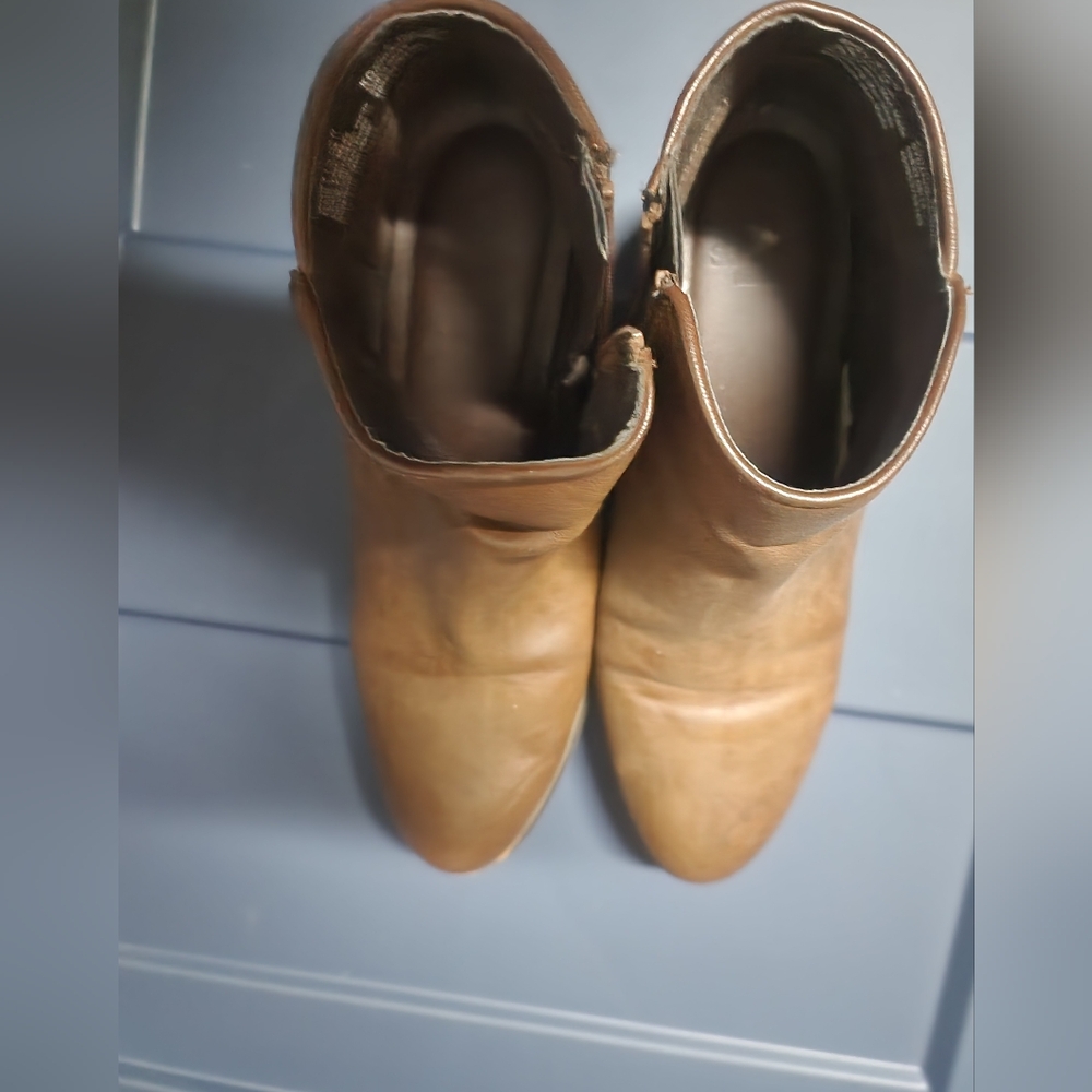Brown Leather Ankle Boots